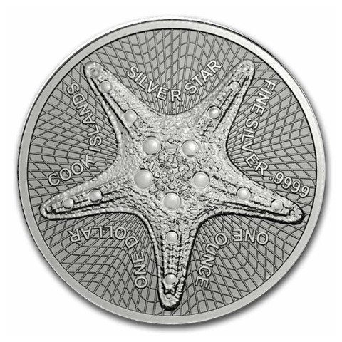 Cookinsaaret 2021 Meritähti hopearaha 1 oz