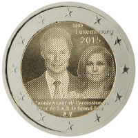Luxemburg 2 € 2015 Suurherttua Henri valtaistuimella 15 vuotta