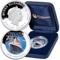 Tuvalu 1 $ 2012 Titanic 1 unssi PROOF