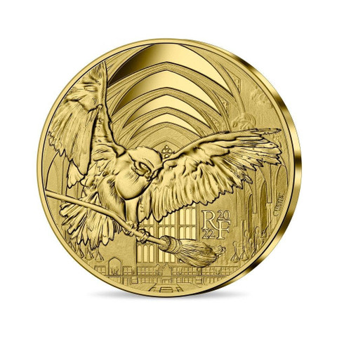 Ranska 50 € 2022 Harry Potter kultaraha 1/4 oz