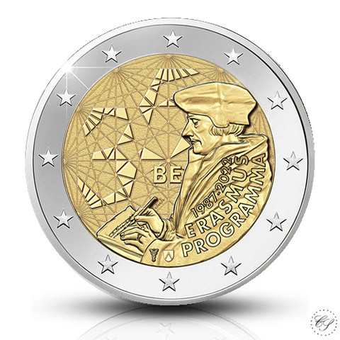 Belgia 2 € 2022 Erasmus-ohjelma 35 vuotta BU