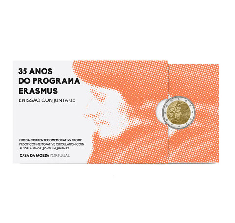 Portugali 2 € 2022 Erasmus-ohjelma 35 vuotta, Proof