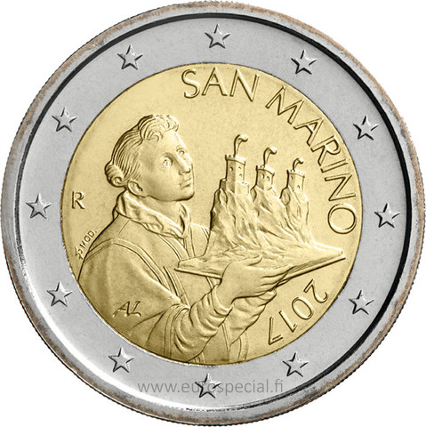 San Marino 2 € 2022 The Portrait of San Marino UNC