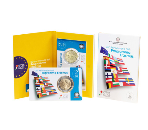 Italia 2 € 2022 Erasmus-ohjelma 35 vuotta BU coincard