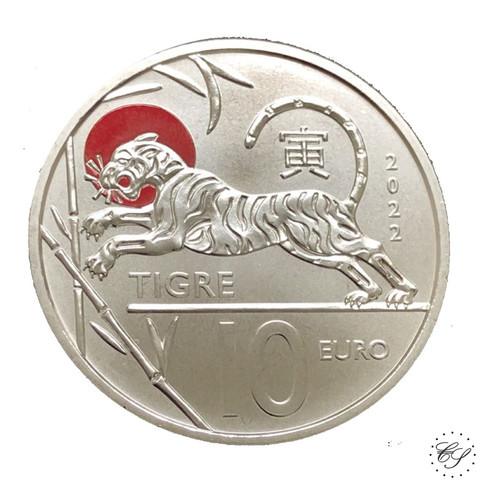 San Marino 10 € 2022 Lunar - Tiikeri UNC