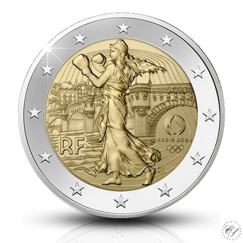 Ranska 2 € 2023 Pariisin olympialaiset 2024 BU 