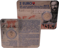 Slovakia 2 € 2015 Ľudovít Štúr BU coincard