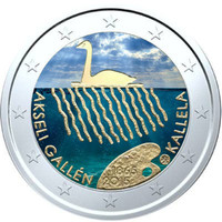Suomi 2 € 2015 Akseli Gallen-Kallela väritetty