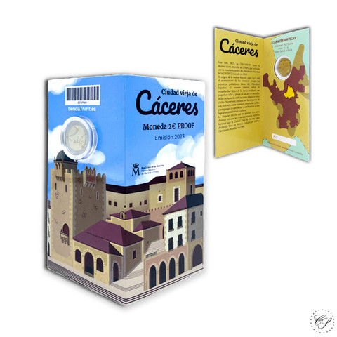 Espanja 2 € 2023 Caceres, Proof