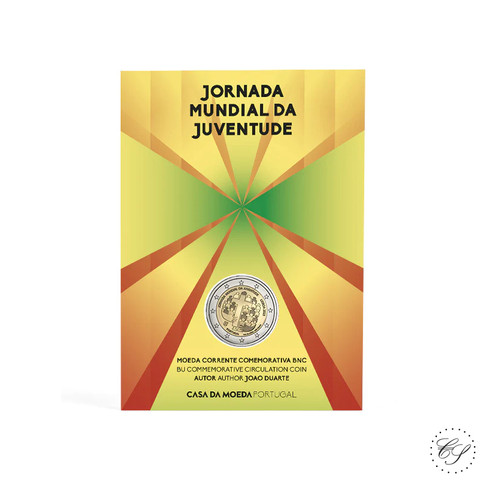 Portugali 2 € 2023 Maailman nuorisopäivä BU coincard