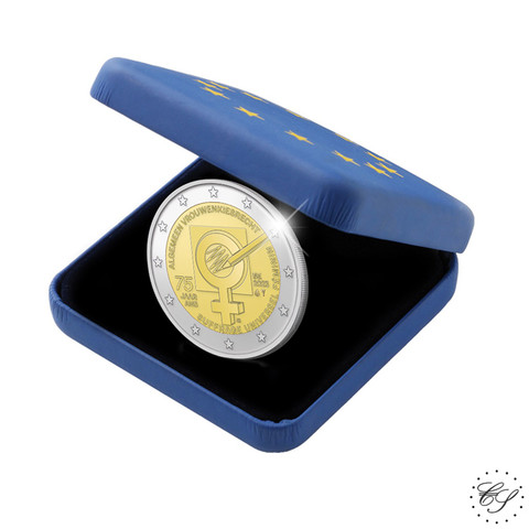 Belgia 2 € 2023 Naisten äänioikeus 75 vuotta, Proof