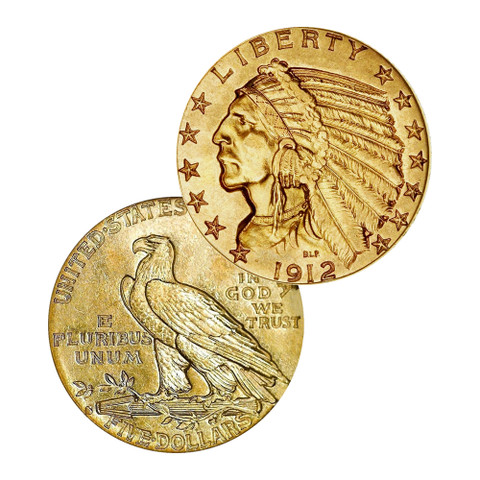 USA 1912 Indian Head KULTA