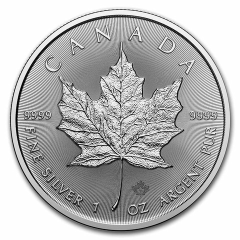 Kanada 2025 Maple Leaf hopearaha 1 oz