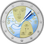 Suomi 2 € 2006 Äänioikeus 100 vuotta väritetty
