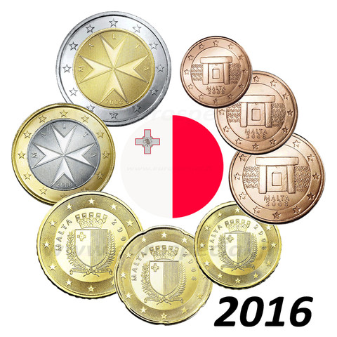 Malta 1s- 2 € 2016 UNC