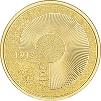 Suomi 100 € 2017 Itsenäinen Suomi 100 vuotta Au, Proof