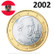 Itävalta 1 € 2002 Mozart UNC