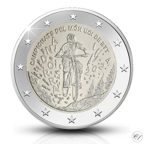 Andorra 2 € 2024 Maastopyöräily BU, irtokolikko