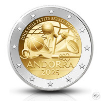 Andorra 2 € 2025 Pienten valtioiden kisat, BU coincard
