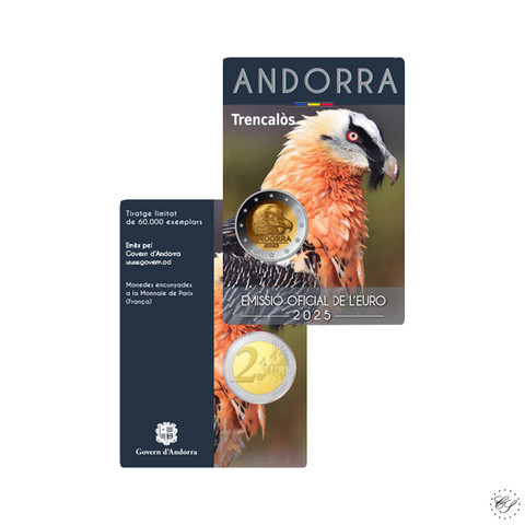 Andorra 2 € 2025 Partakorppikotka, BU coincard