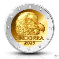 Andorra 2 € 2025 Partakorppikotka, BU coincard
