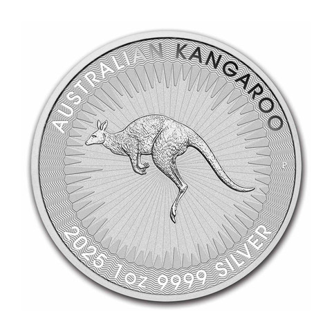 Australia 2025 Kenguru 1 oz hopearaha