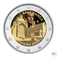 Espanja 2 € 2025 Salamancan vanhakaupunki, väritetty (#2)