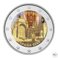 Espanja 2 € 2025 Salamancan vanhakaupunki, väritetty (#3)