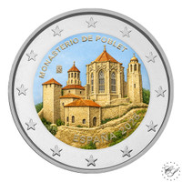 Espanja 2 € 2026 Pobletin luostari, väritetty (#2)
