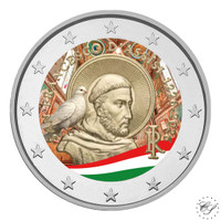 Italia 2 € 2026 Franciscus Assisilainen, väritetty (#3)