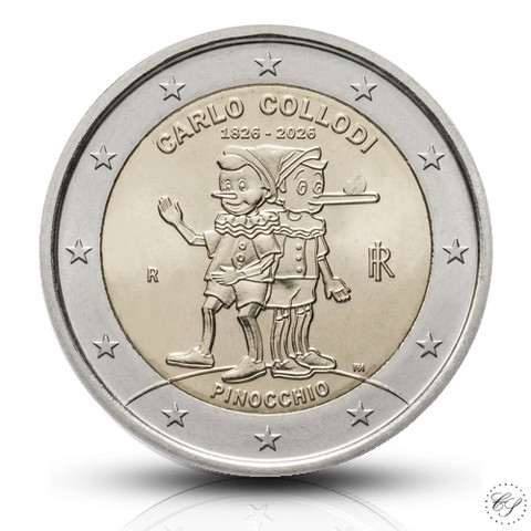Italia 2 € 2026 Pinokkio