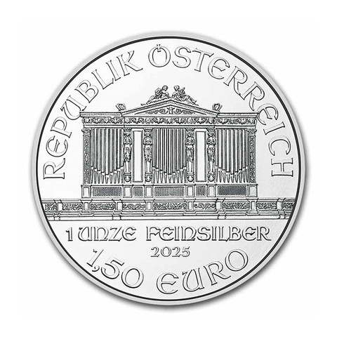 Itävalta 2025 Wienin Philharmoonikot hopearaha 1 oz 