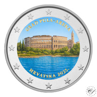 Kroatia 2 € 2025 Pula Areena, väritetty (#2)