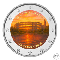 Kroatia 2 € 2025 Pula Areena, väritetty (#4)