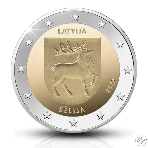 Latvia 2 € 2025 Sēlijan historiallinen alue