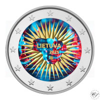 Liettua 2 € 2025 Puolustus, väritetty (#2)