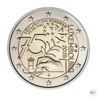 Luxemburg 2 € 2025 Schumanin julistus 75 vuotta
