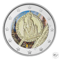 Luxemburg 2 € 2026 Kaarle Suuri, väritetty (#1)