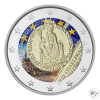 Luxemburg 2 € 2026 Kaarle Suuri, väritetty (#4)