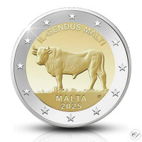 Malta 2 € 2025 Maltan härkä, BU coincard