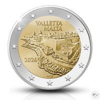 Malta 2 € 2026 Vallettan historiallinen kaupunki BU coincard