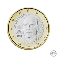 Monaco 1 € 2025 Albert II UNC - uusi kuva-aihe