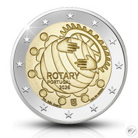 Portugali 2 € 2026 Rotary, Proof