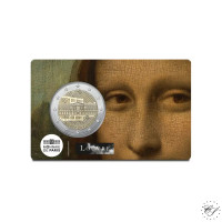 Ranska 2 € 2025 Louvre & Mona Lisa BU coincard