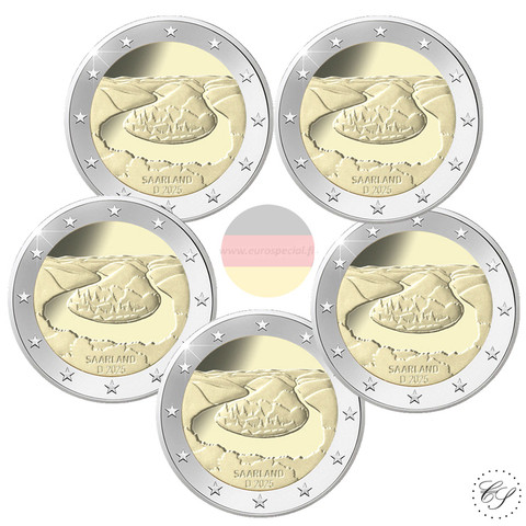 Saksa 2 € 2025 Saarland A-J
