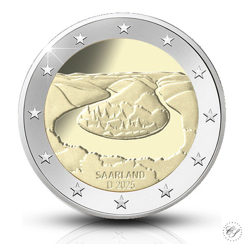 Saksa 2 € 2025 Saarland