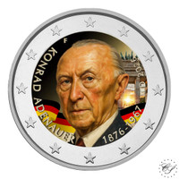 Saksa 2 € 2026 Konrad Adenauer, väritetty (#1)