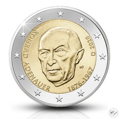 Saksa 2 € 2026 Konrad Adenauer