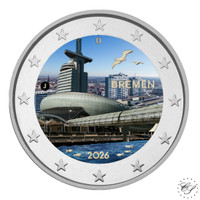 Saksa 2 € 2026 Bremen & Klimahaus, väritetty (#1)