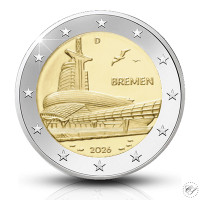 Saksa 2 € 2026 Bremen & Klimahaus